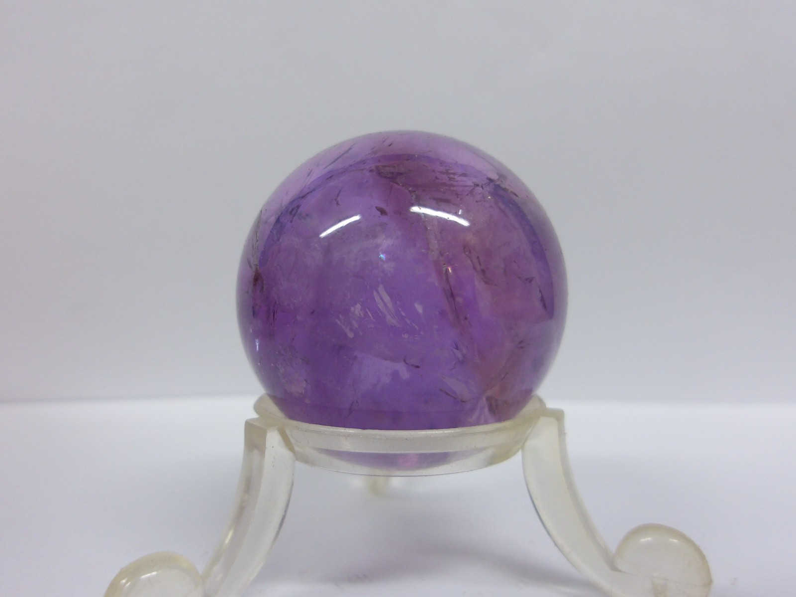 Beautiful Small Polished Amethyst Sphere 3.5cm (stand not included)