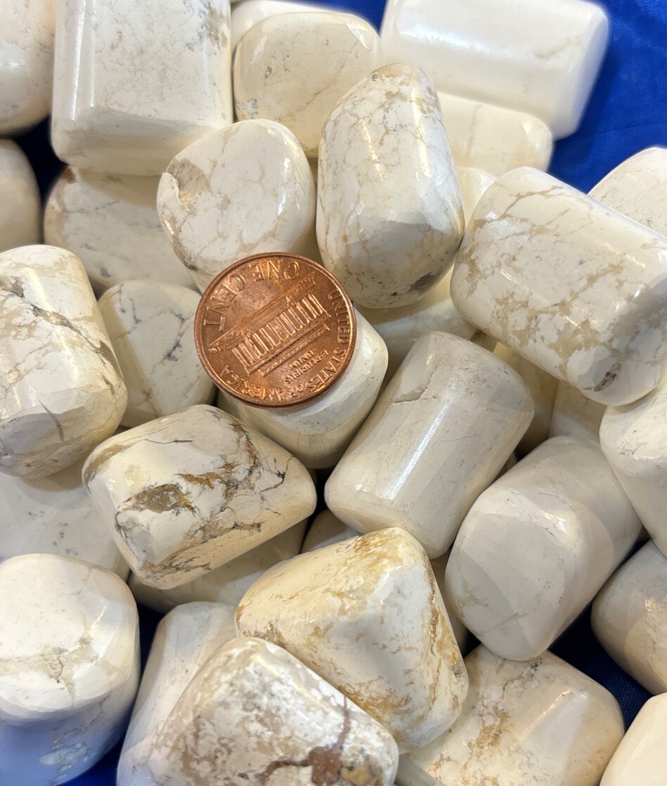 1 Piece Tumbled Magnesite Average Size 20 Grams