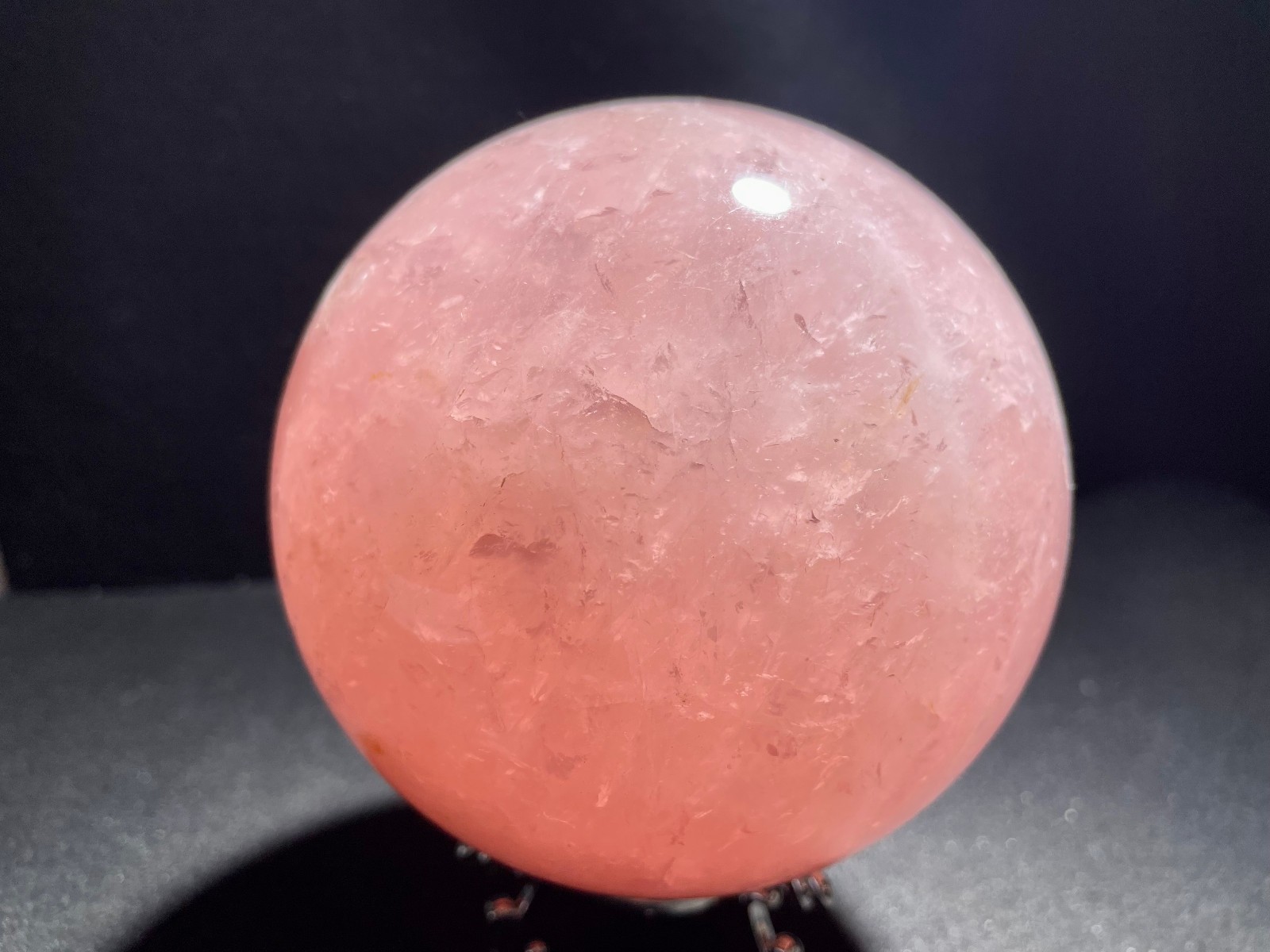 1367g Natural pink crystal ball healing
