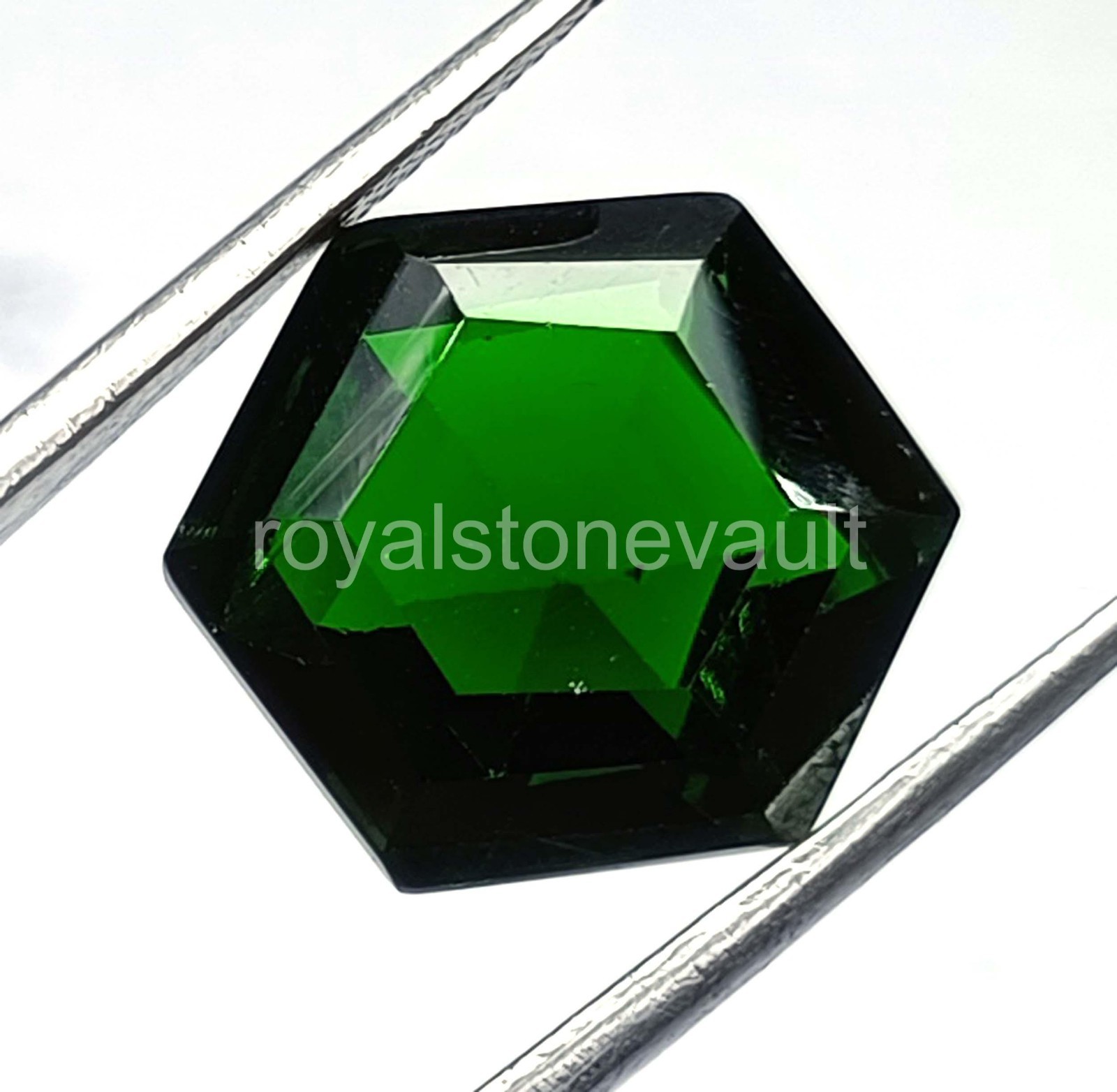 16.50 Ct Natural Green Emerald Hexagon Cut Loose Gemstone IGL Certified – 5AOS