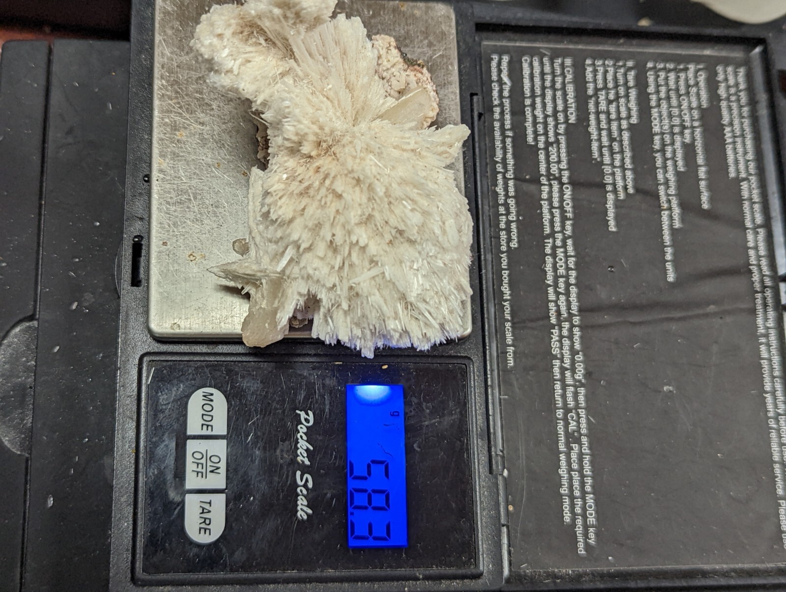 Large Scolecite Spray Crystal Cluster w Stilbite Specimen