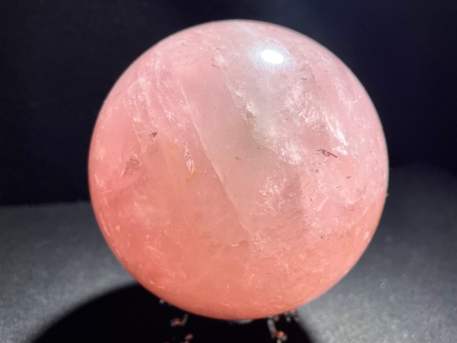1367g Natural pink crystal ball healing