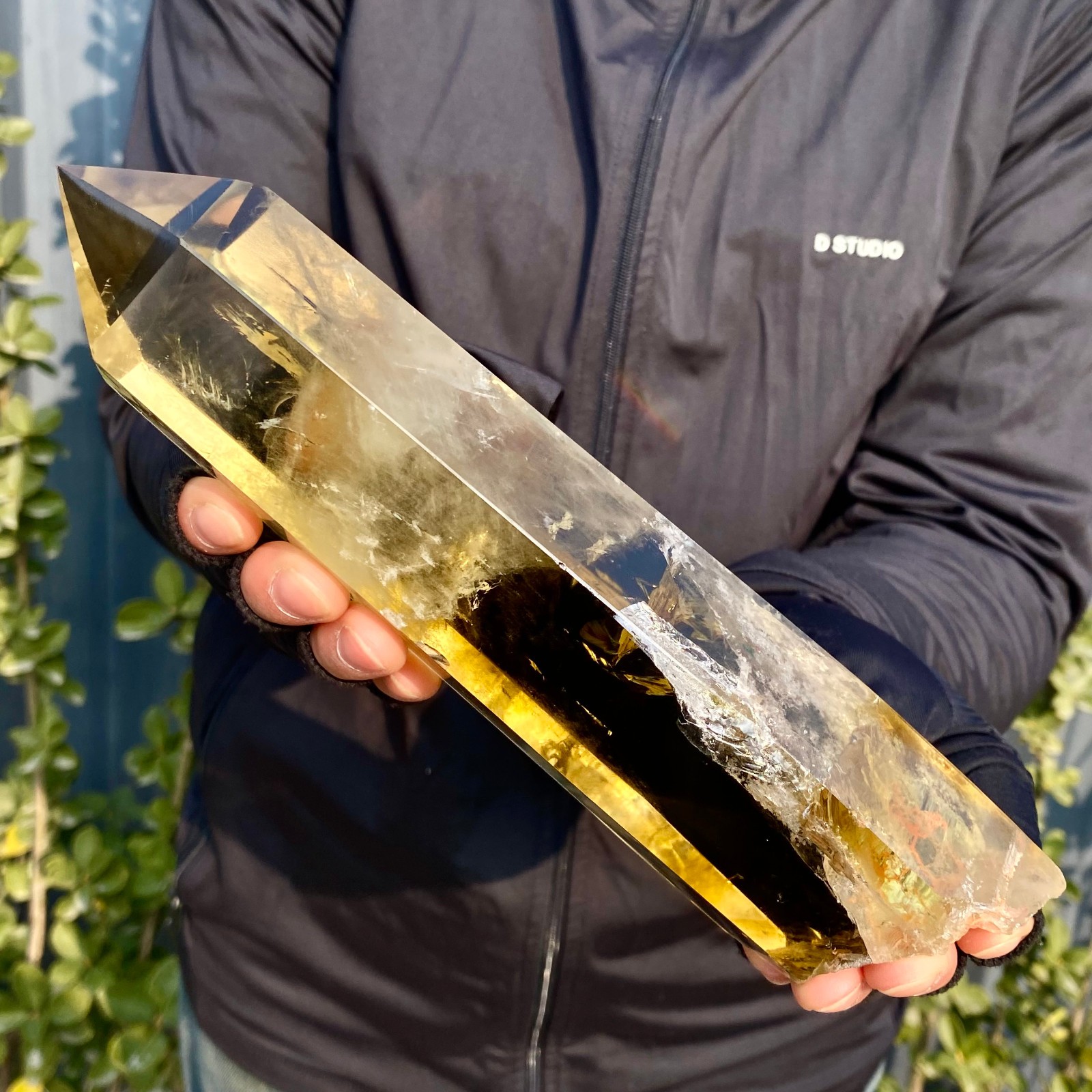 1.92LB Citrine obelisk energy column Reiki healing