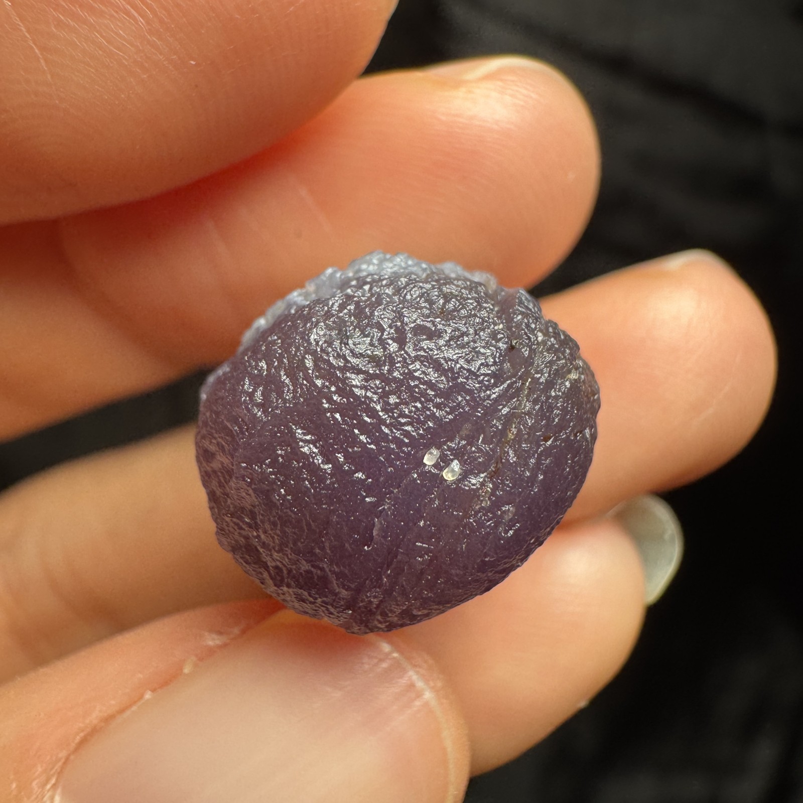 1.8cm/5.7g Raw Alxa Gobi Purple Vein Agate, Mongolia-5400