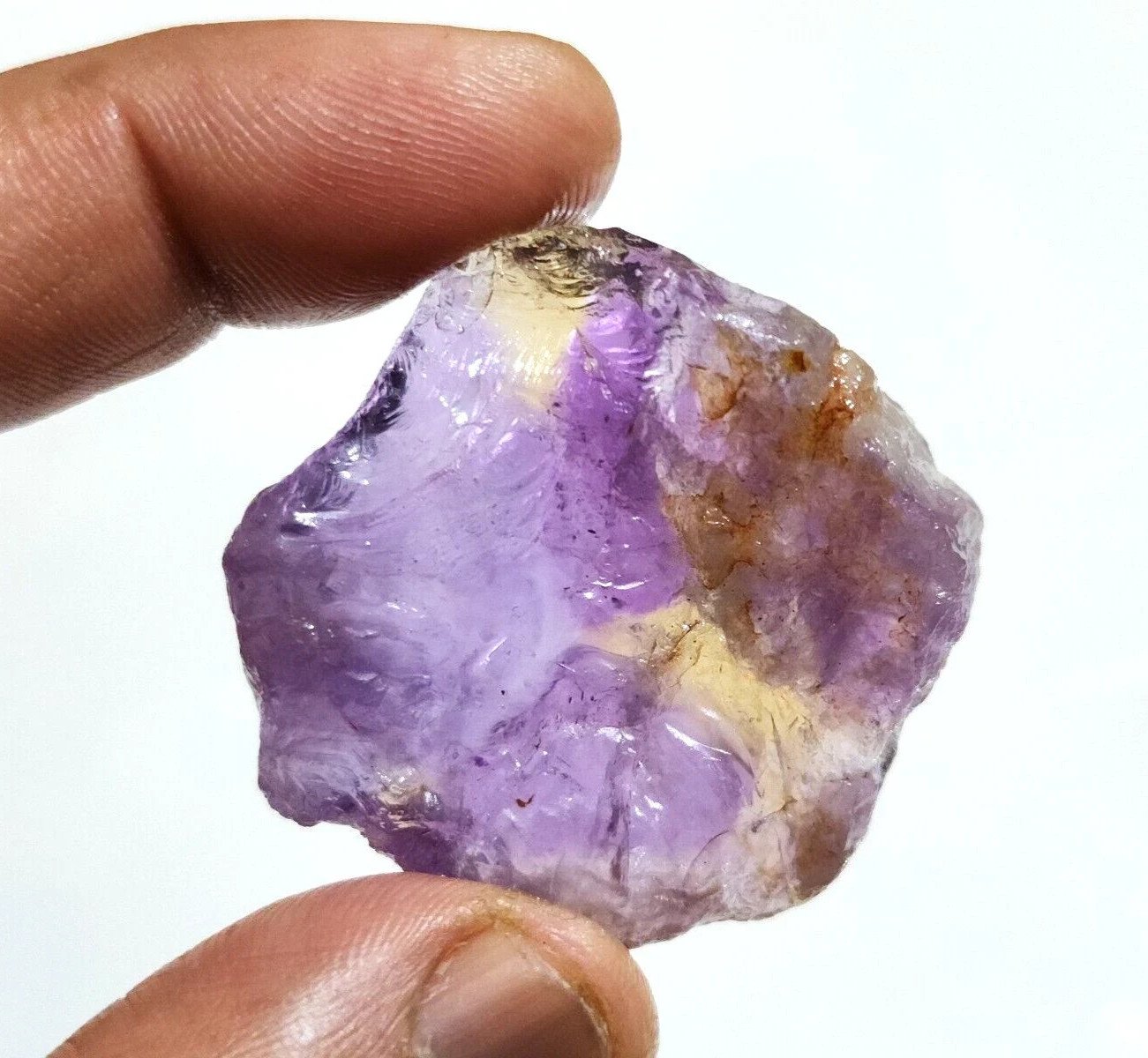 Excellent Yellow And Purple Ametrine Raw 165 Crt Ametrine Rough Loose Gemstone