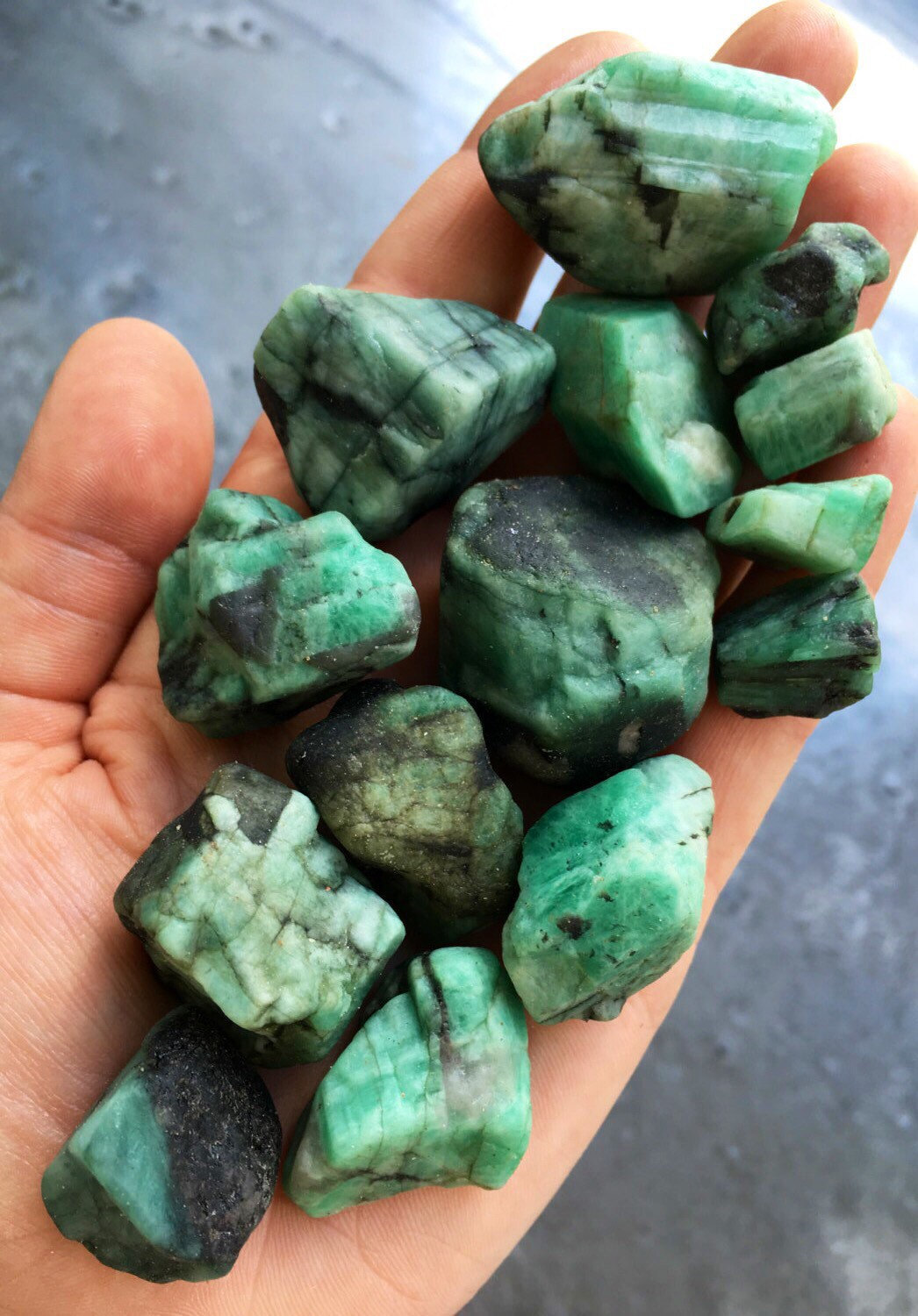 Raw Emerald Stone (0.25″ – 3.5″) Genuine Emerald Crystal, Emerald Gemstone