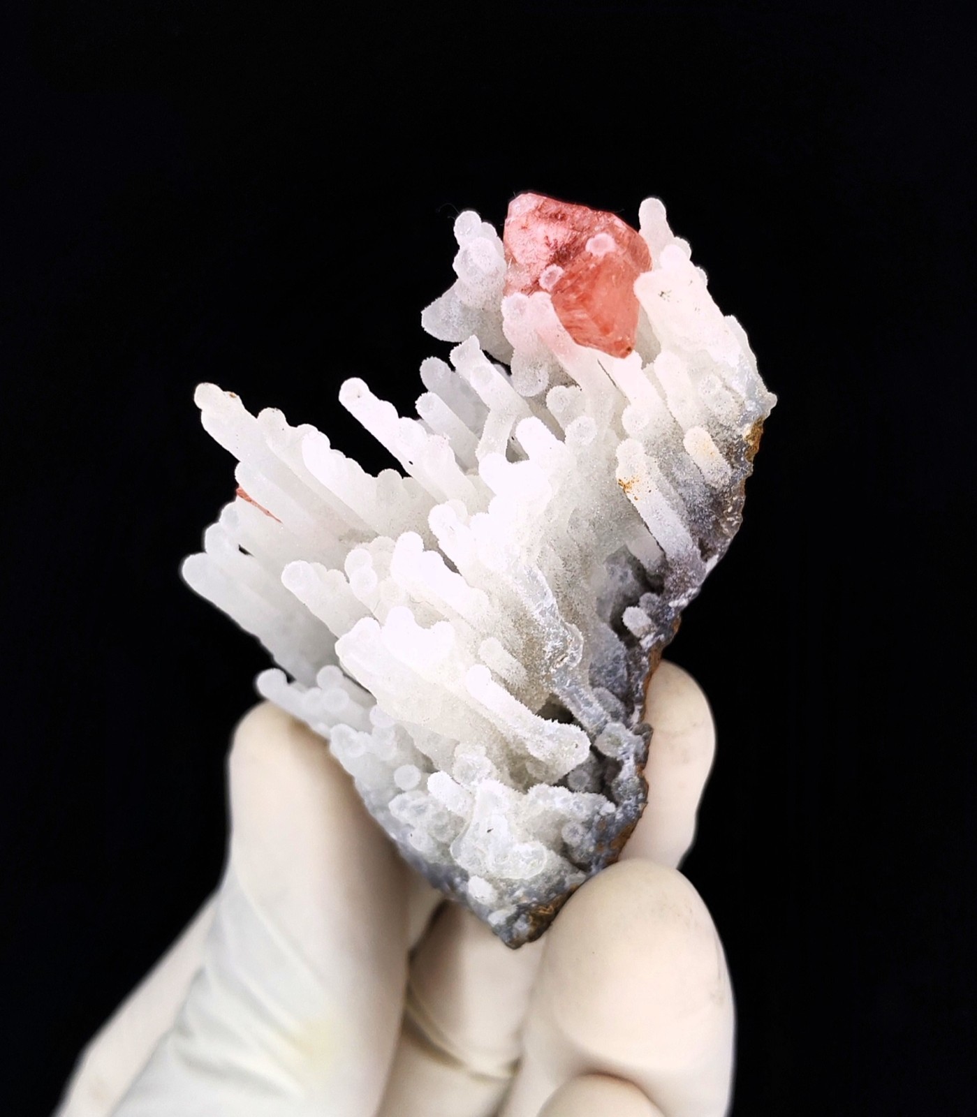 Natural Pink Heulandite On Chalcedony Minerals Specimen #930