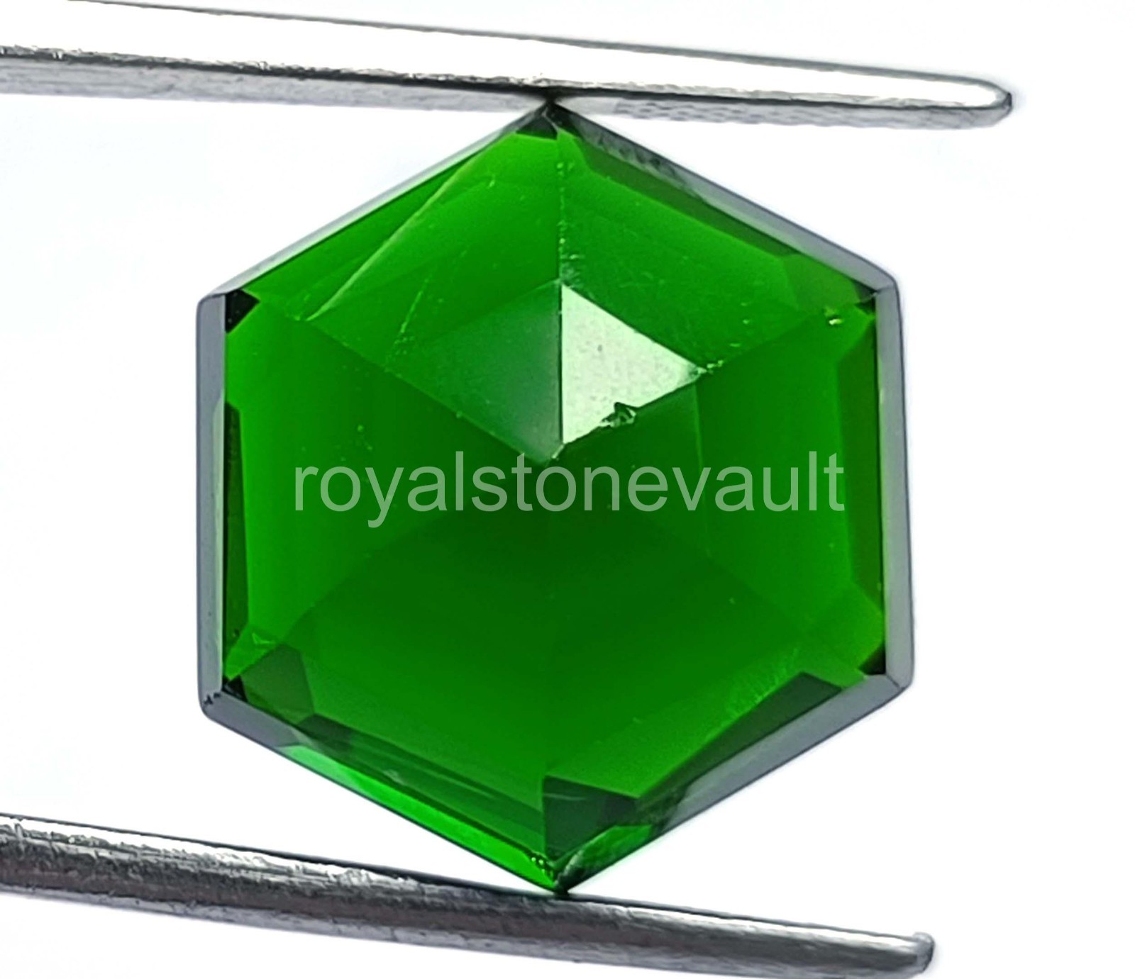16.50 Ct Natural Green Emerald Hexagon Cut Loose Gemstone IGL Certified – 5AOS