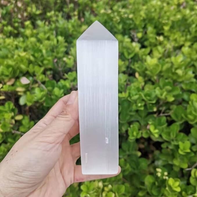 2025HOT! Natural Selenite Wand Crystal Point Stone Quartz Home Decor Gift