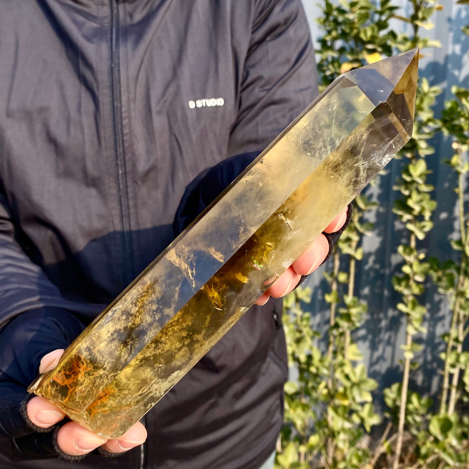 1.92LB Citrine obelisk energy column Reiki healing
