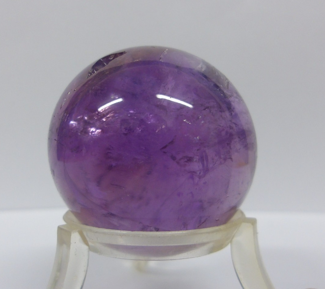 Beautiful Small Polished Amethyst Sphere 3.5cm (stand not included)
