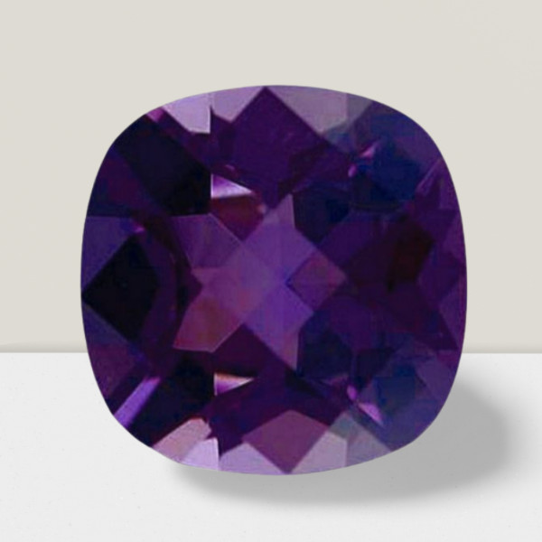 Amethyst Cushion Cut Gemstone 4.50 Cts – 11 mm Calibrated Loose Gem