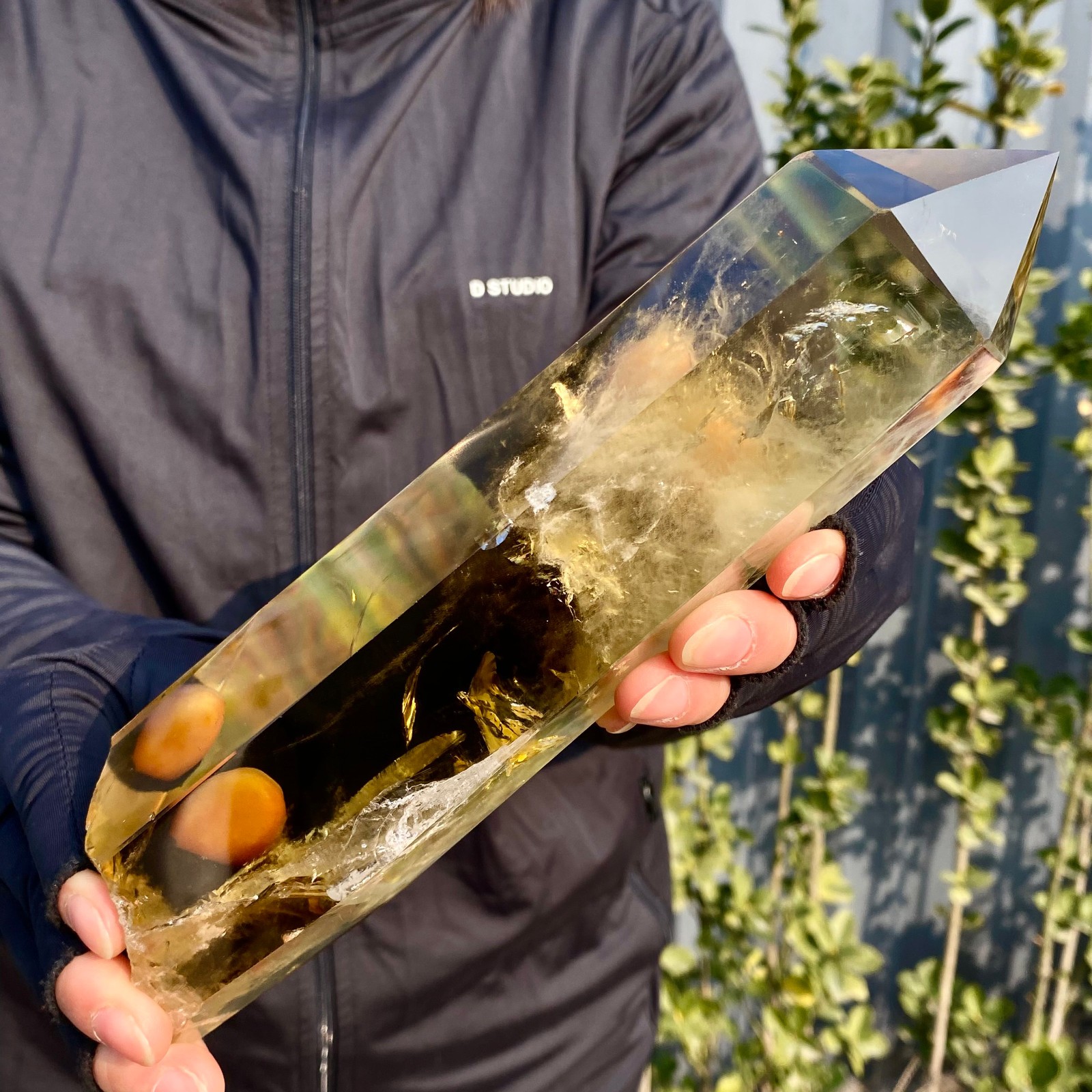 1.92LB Citrine obelisk energy column Reiki healing