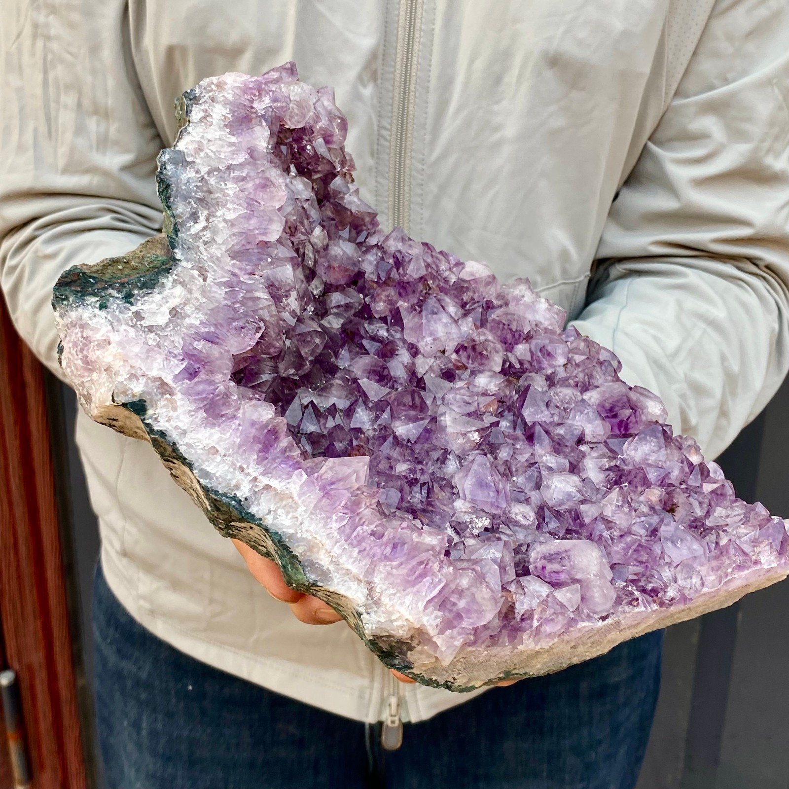 8.48LB Natural Amethyst Cluster quartz cluster crystal mineral specimen Healing