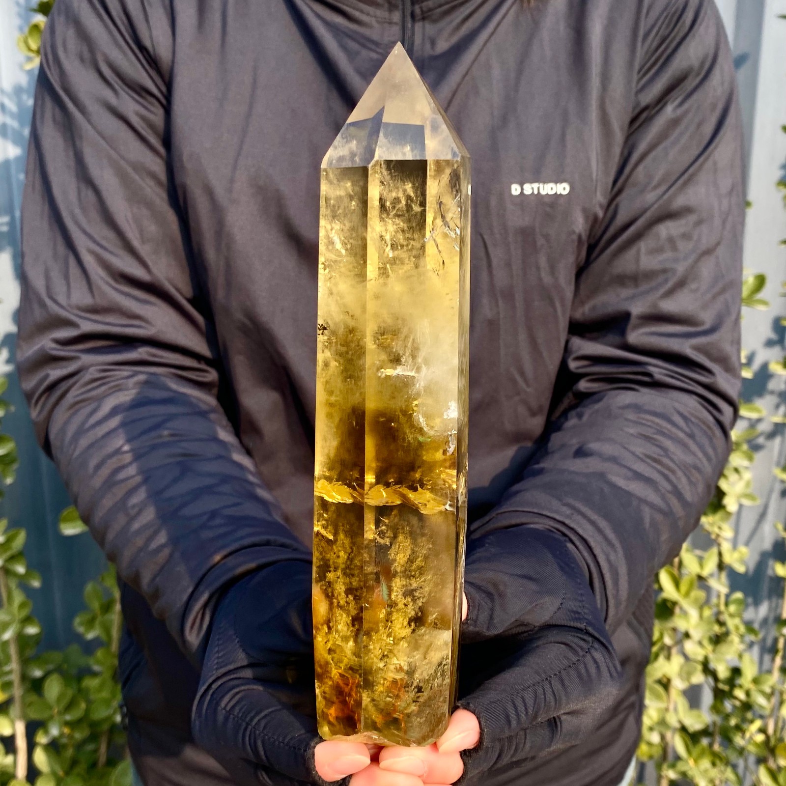 1.92LB Citrine obelisk energy column Reiki healing
