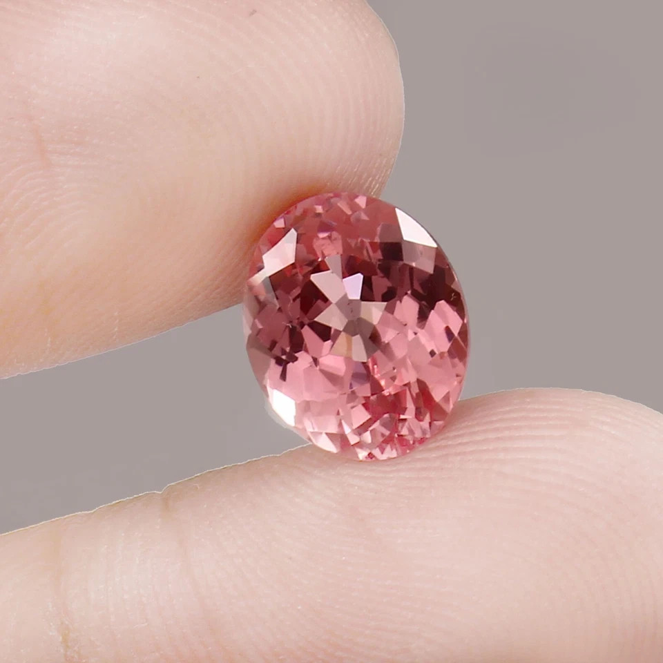 10.50 Ct Flawless Ceylon Padparadscha Sapphire Oval Loose Gemstone 14x10x7.3 mm
