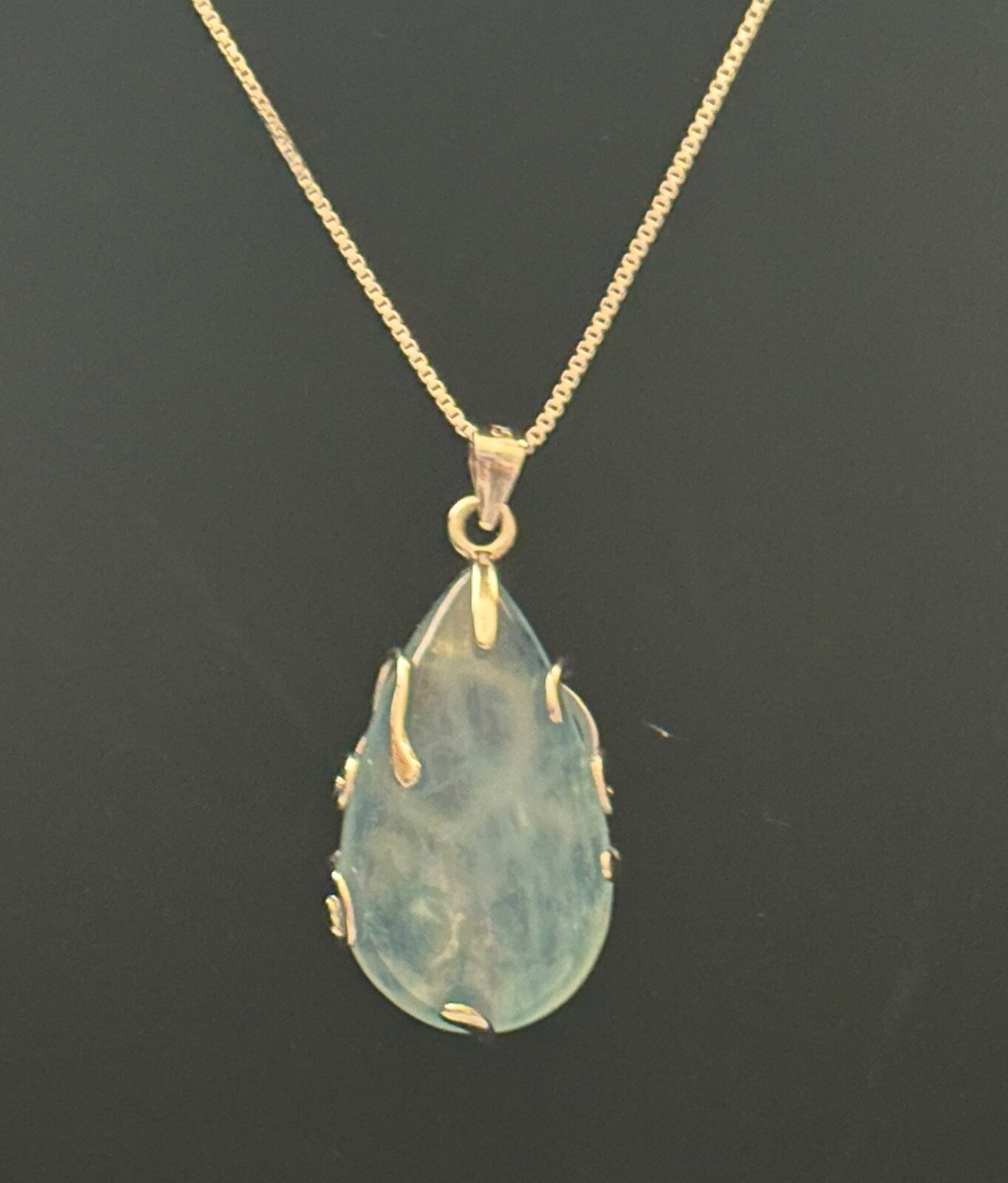 Aquamarine/Sterling Silver,Quartz Crystal,Metaphysical, Jewelry,Gem,Unique,Gift