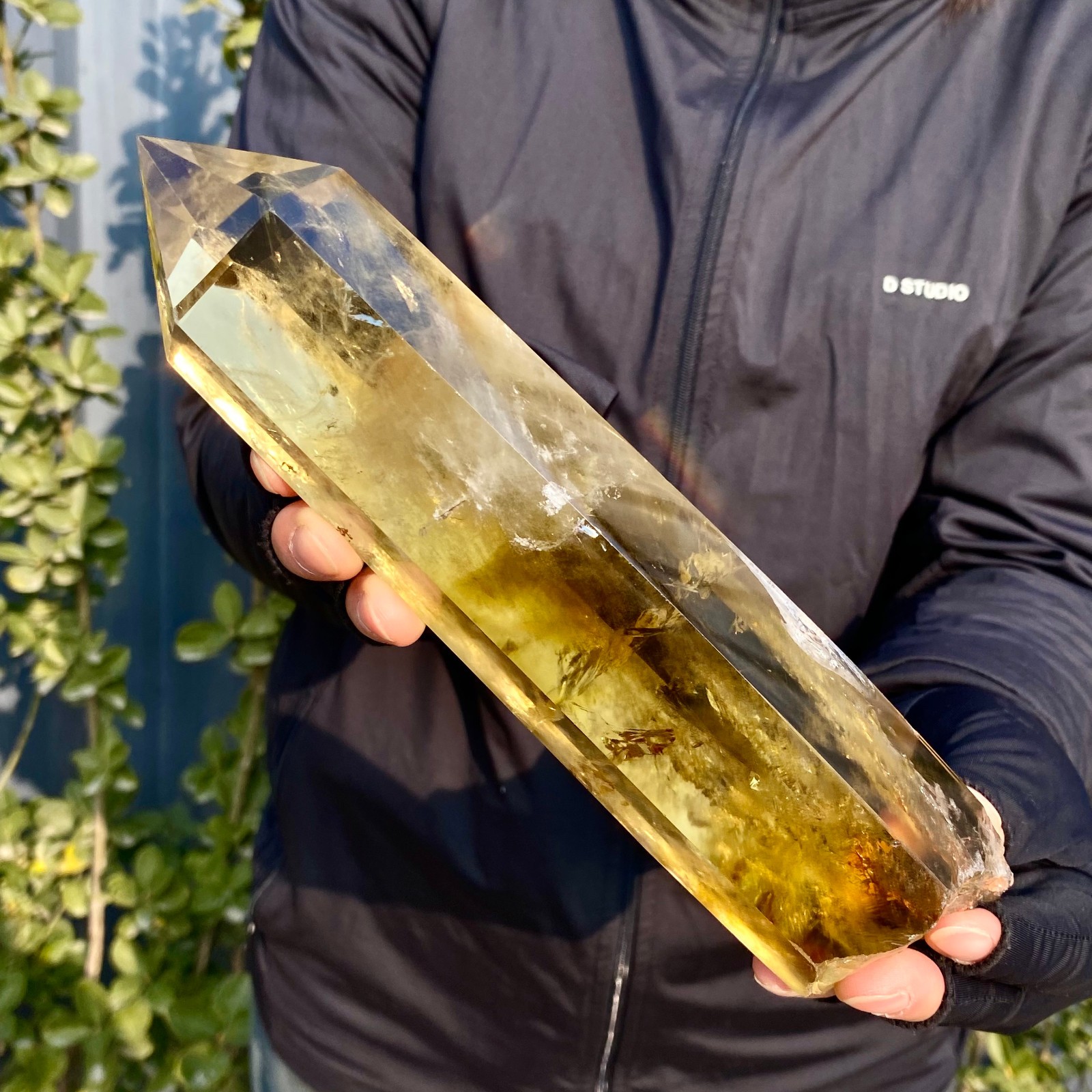 1.92LB Citrine obelisk energy column Reiki healing