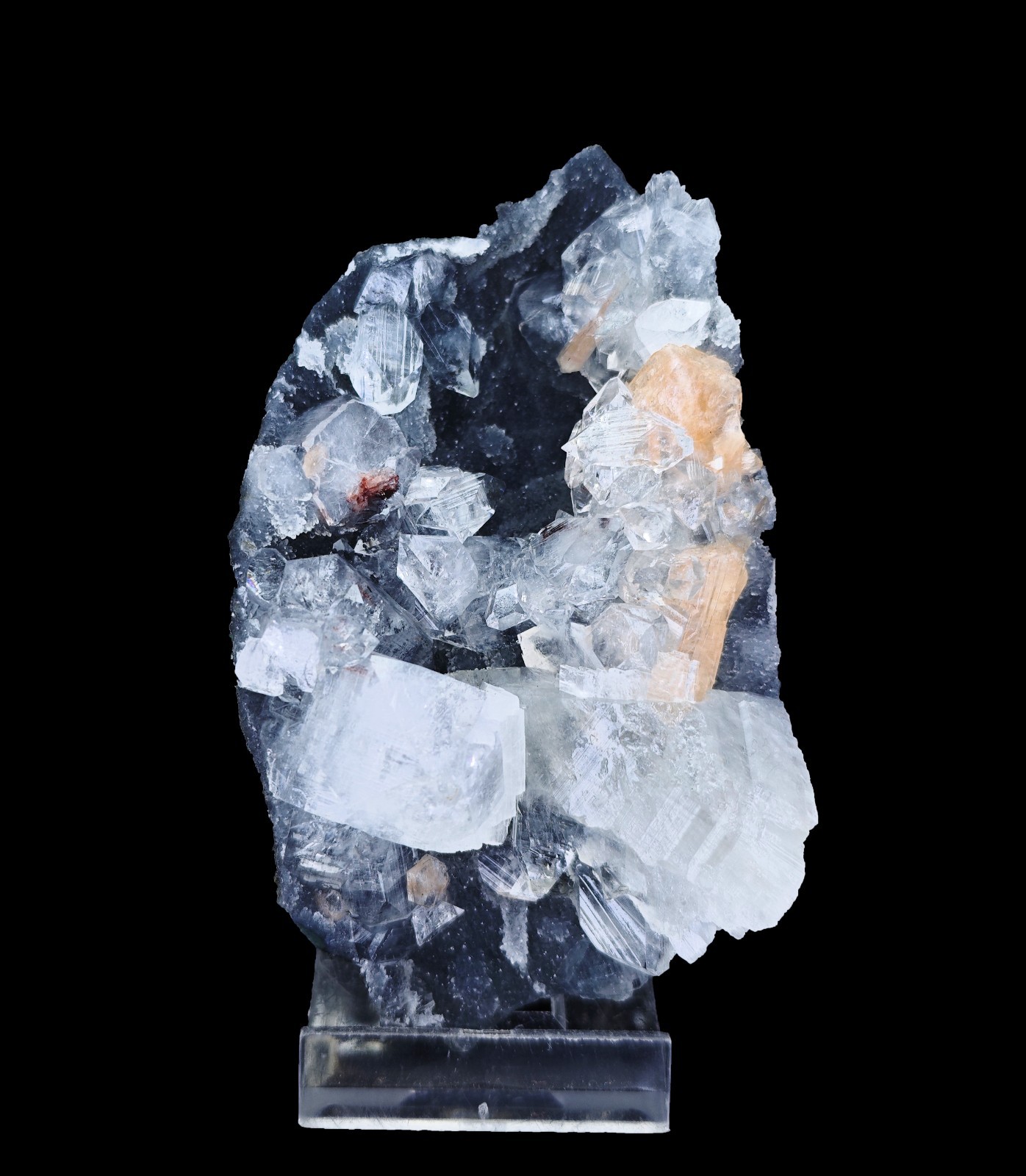 Natural Pointed Green Apophyllite & Stilbite Minerals (Lot Of 2 Items) #S61