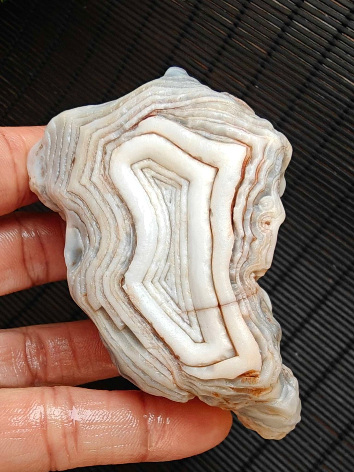 Rare China Inner Mongolia Gobi Eye Agate Stone Specimen Natural Designer 192G