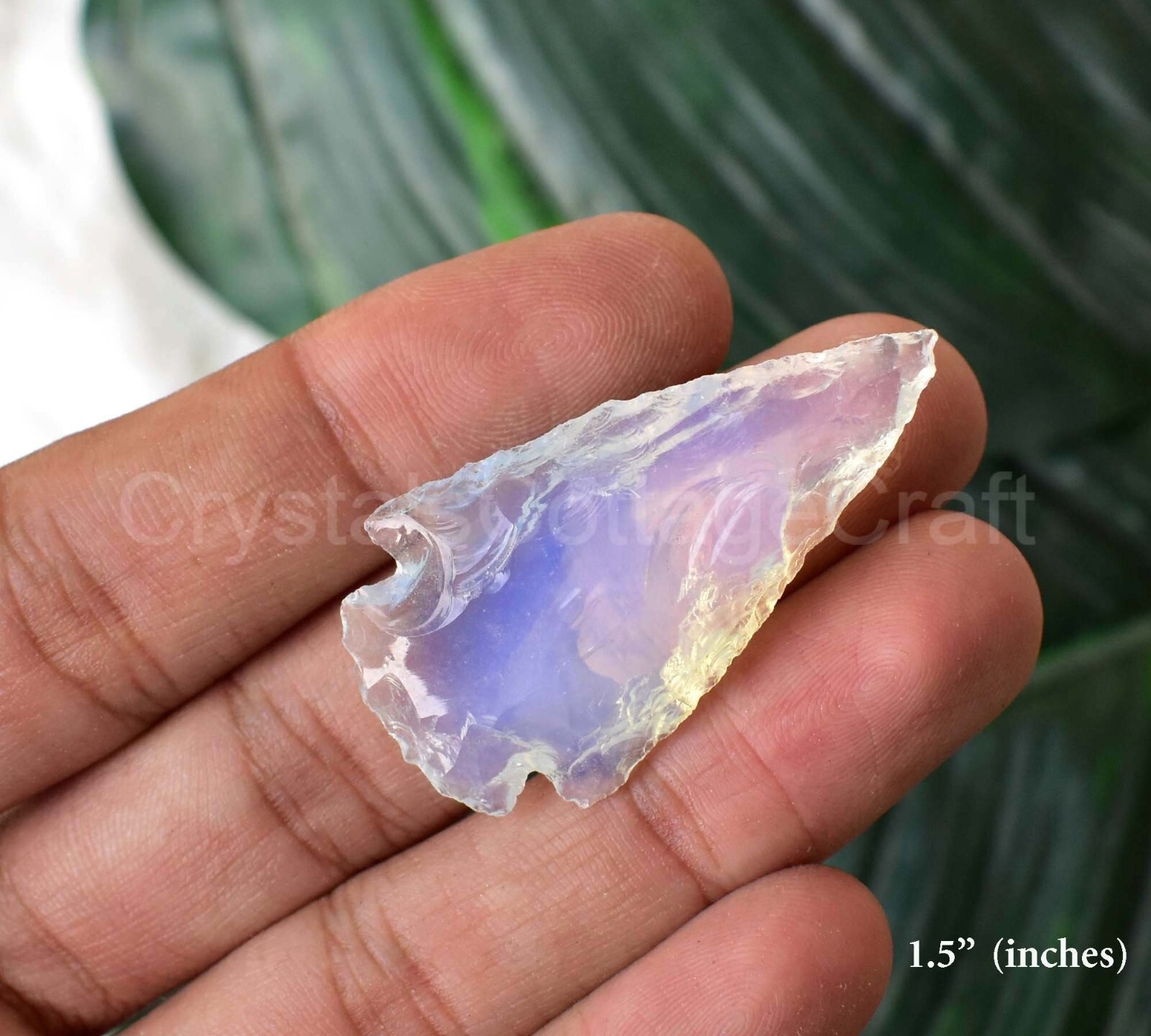 Opalite Crystal Arrowhead Opalite Athame, Opalite Arrowhead, HUNTING Arrowhead