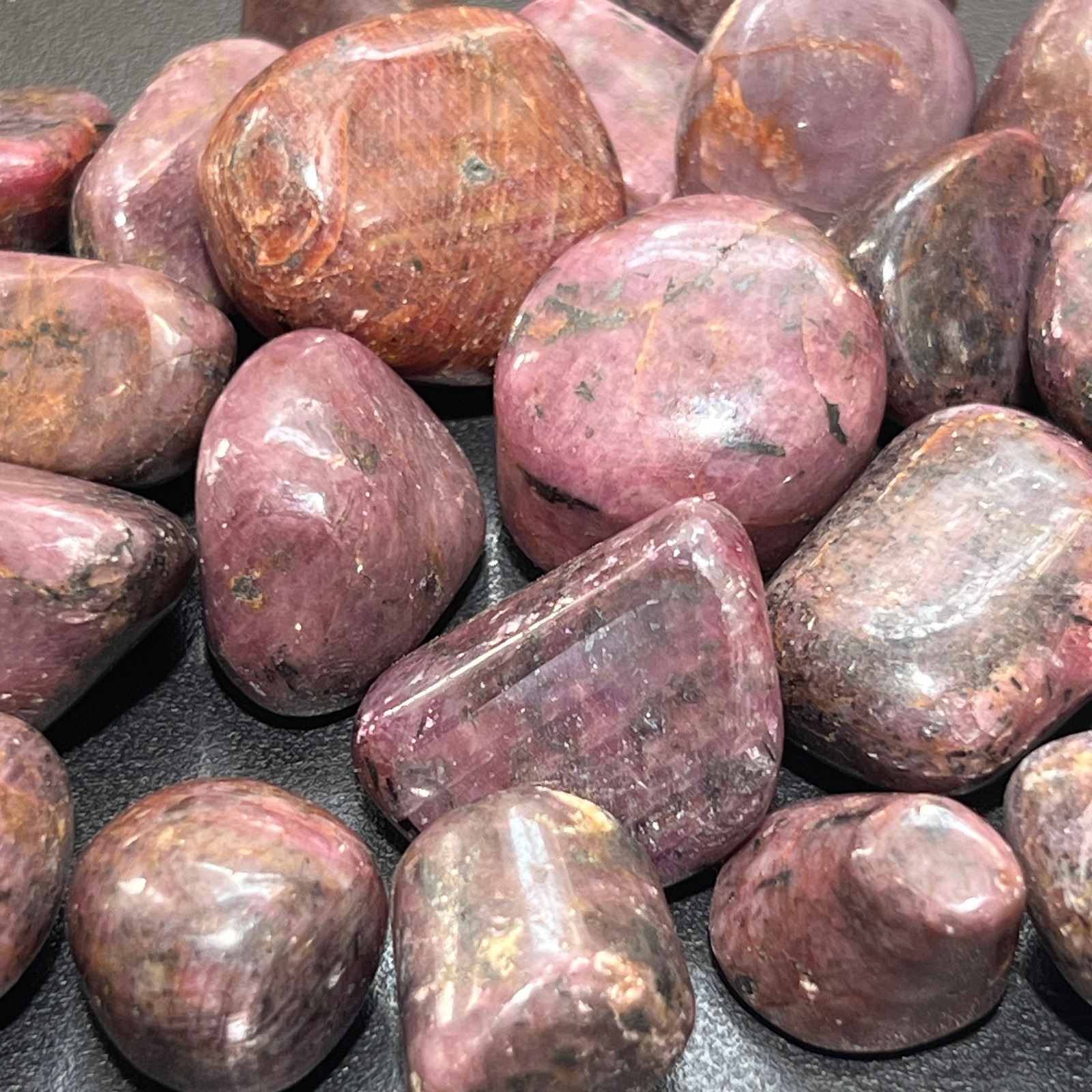 Red Ruby Crystal Tumbled (UV Reactive)(By The Piece Or Pound) Wholesale Supply