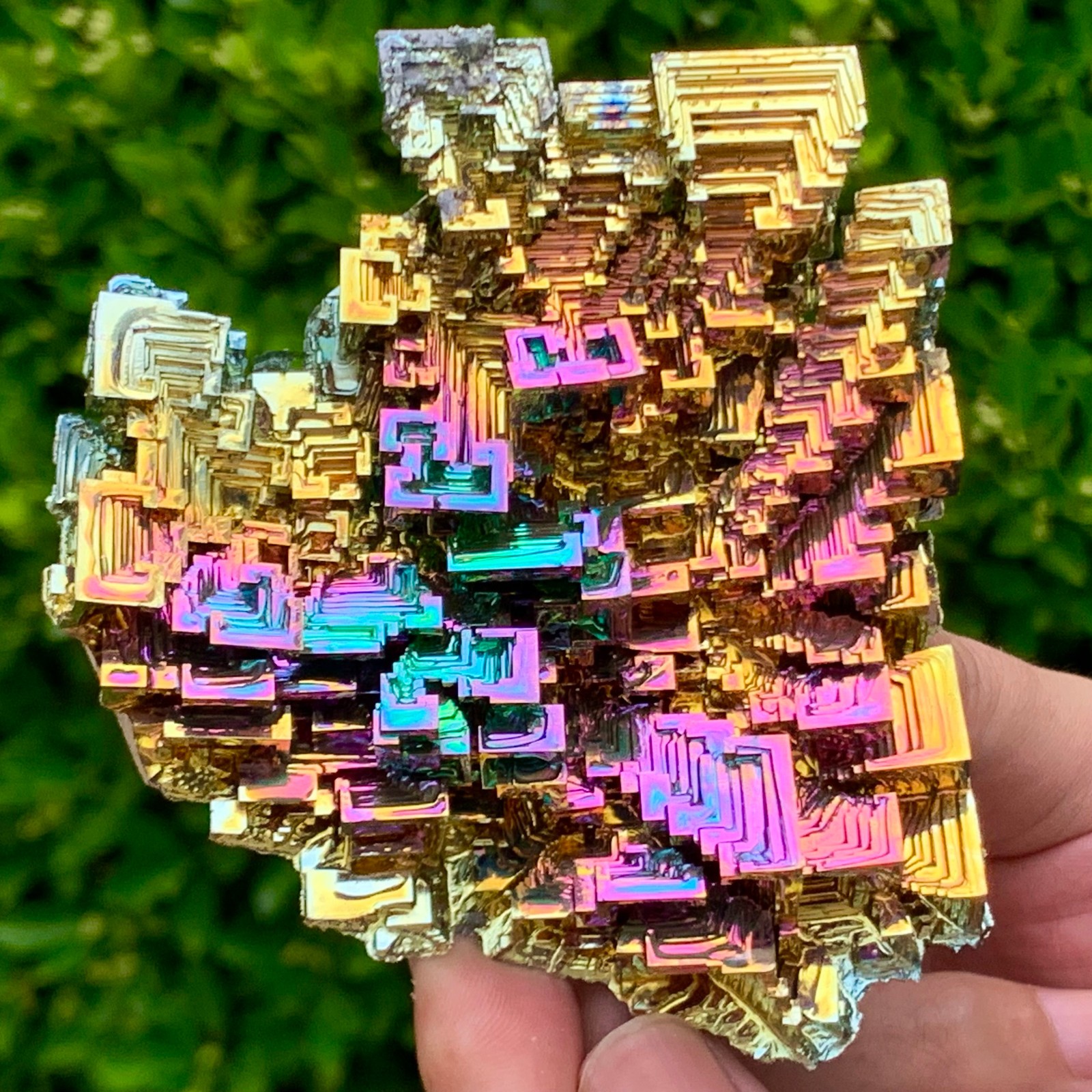 226G ram Bismuth rainbow crystal elementBi gemstone Mineral specimen healing