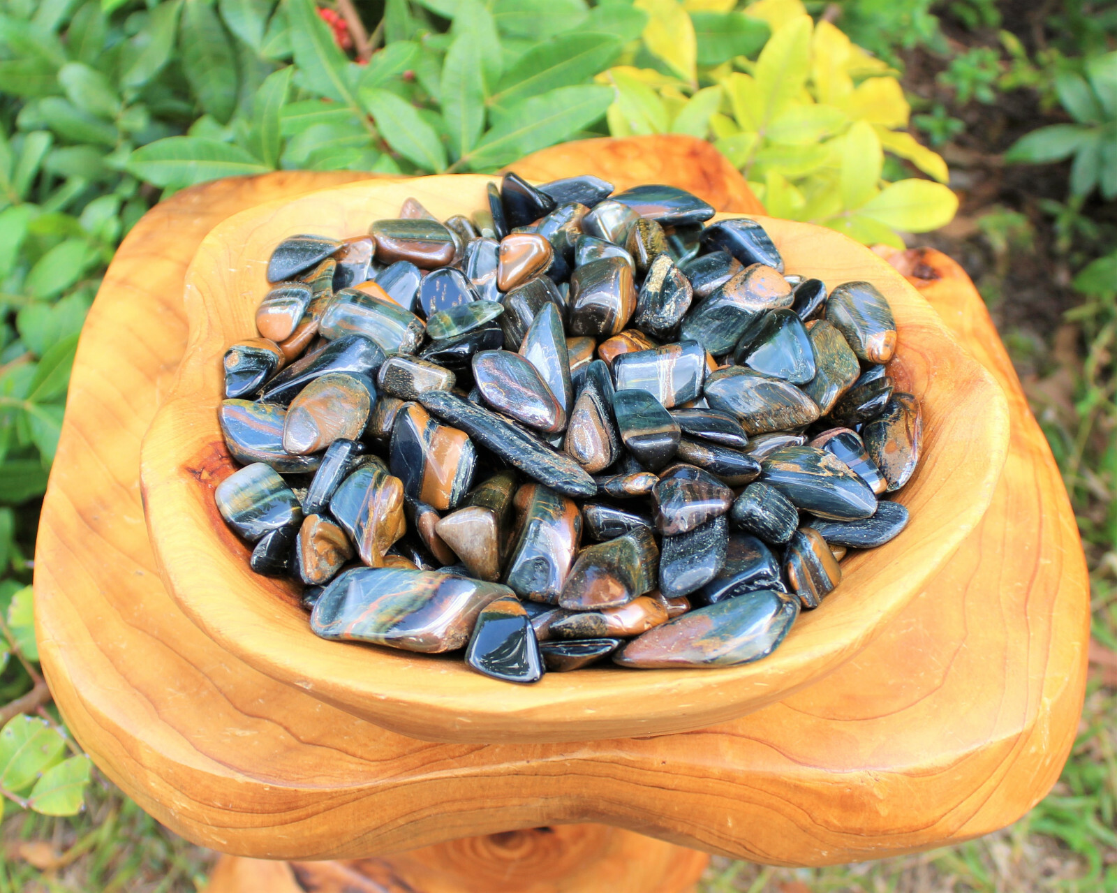 1/4 lb Bulk Lot Blue Tiger Eye Tumbled Stone Crystal Healing Reiki 4 oz