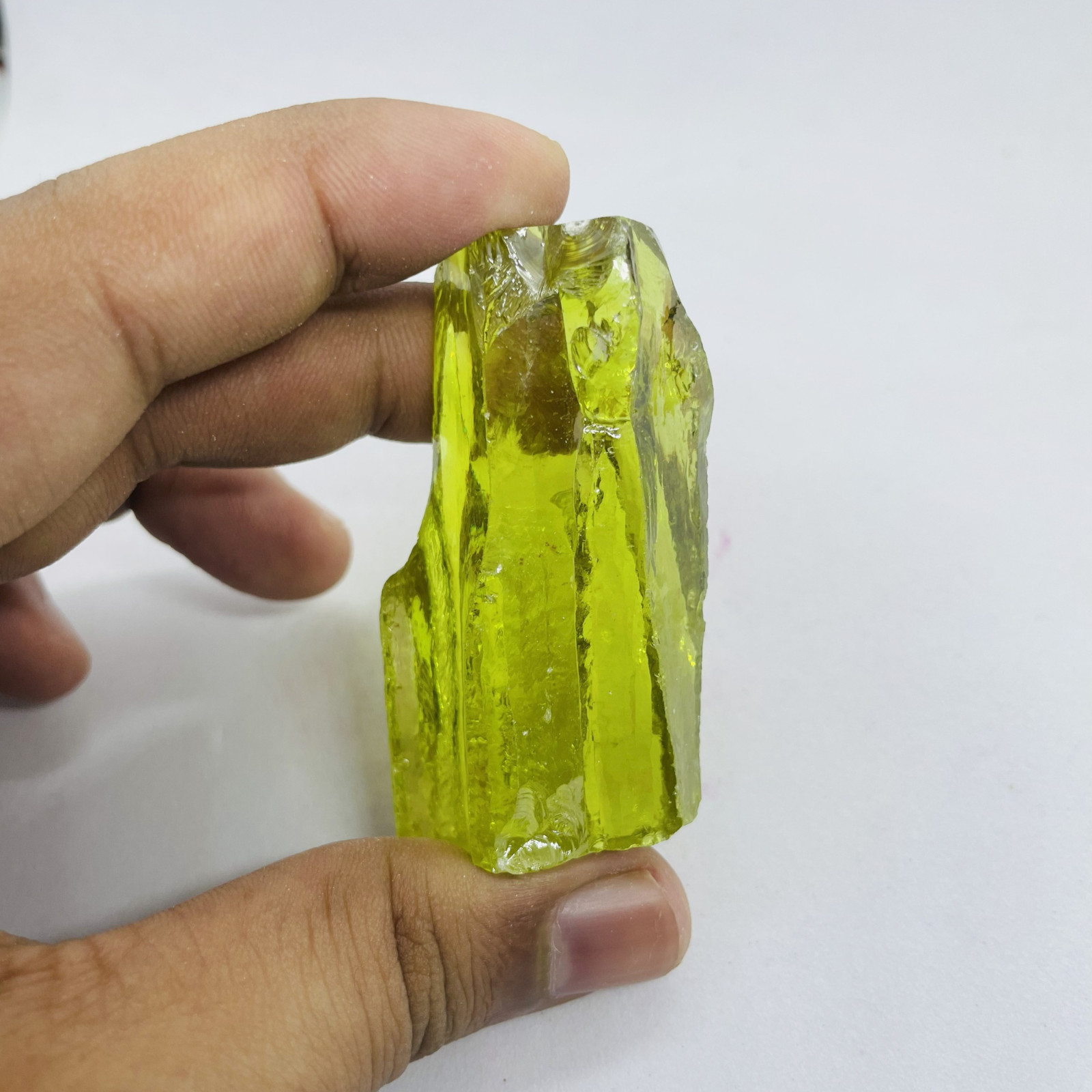 Peridot Zircon Untreated Rough Gemstone 350-450CT| Natural Raw Healing Crystal