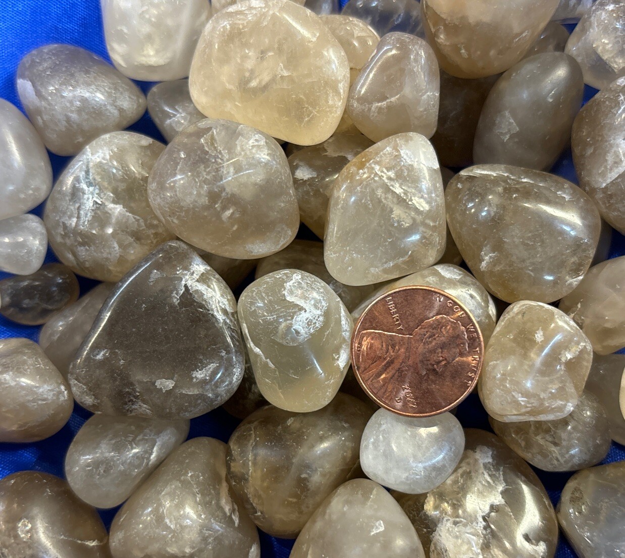 1 Piece Tumbled Topaz Average Size 10 Grams