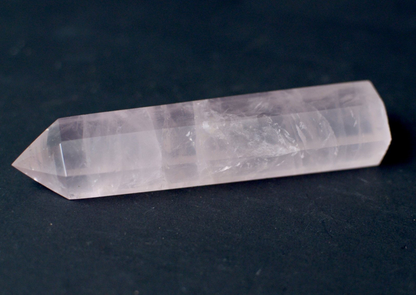 Mozambique Rose Quartz Tower | 4.5″ Luminous Blush Pink Crystal RQ202